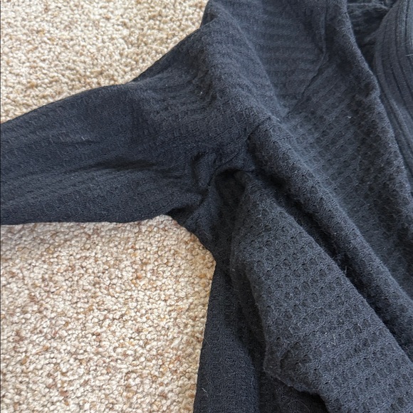 Sweet Romeo Black Open-Front Ribbed Cardigan - Picture 4 of 11